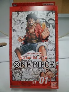 One Piece TCG Cappello di Paglia Crew Starter Deck ST-01 Inglese - Foto 1 di 6