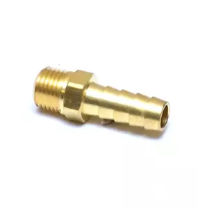 3/8 Hose ID Barb 1/4 Npt Male Straight Fitting Hose End Brass Air Water Oil Gas - Picture 1 of 8