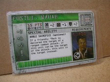 CHARACTER CARD FUSILI WAHAB L 008 MECHWARRIOR 