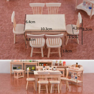 Puppenhaus Tee Tisch 1:48 Maßstab 0.6cm Mini Wohnzimmer Möbel 