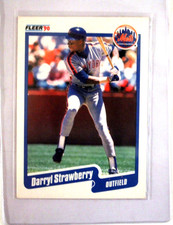 1990 Fleer #217 Darryl Strawberry Error Card Nice!! LOOK!!