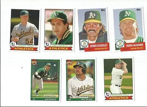 2016 TOPPS ARCHIVES A'S TEAM SET Mark McGwire JOSE CANSECO Sonny Gray VOGT GRAY - Picture 1 of 1
