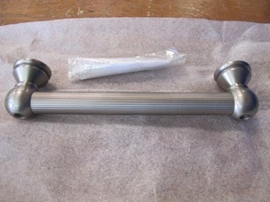 JACLO 12" REEDED G33-12-SN BATH TUB SAFETY GRAB BAR RAIL SATIN NICKEL MSRP $470 - Picture 1 of 3