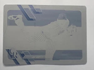 1 Of 1 2021 TOPPS BASEBALL SERIES 1 Jon Gray CYAN PRINTING PLATE 1/1 *FSCardz* - Picture 1 of 2