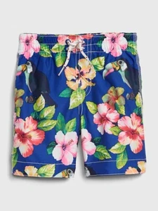 NWT Baby Gap Boys Swim Trunks swimsuit tropical floral toucan 50+ UPF u pick - Picture 1 of 1