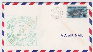 TurtlesTradingPost- Philadelphia, PA 1968- Golden Anniversary Air Mail Service - Picture 1 of 2