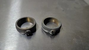 2-- semi-Weathered 3/4'' BRASS RETAINING RINGS for 3/4'' weathervane rods,balls - Picture 1 of 1