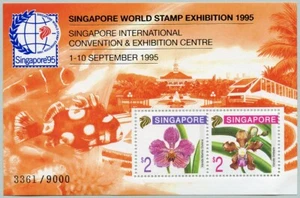 Singapore Singapore 1995 orchidee fiori fiori blocco 35 A I + folder MNH M€ 160 - Foto 1 di 2