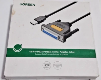 UGREEN USB to DB25 Parallel Printer Cable Adapter Connector New - Image 1 of 2