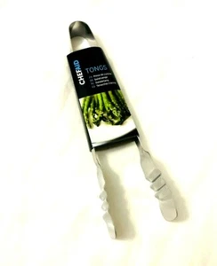 Pinces de cuisson neuves Chef Aid en acier inoxydable cuisine barbecue nourriture chaude 22 cm - Photo 1/2
