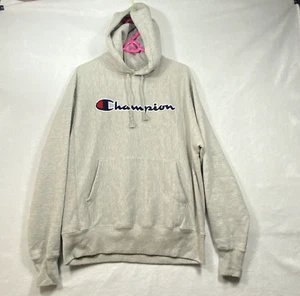 Vintage Champion Reverse Weave Sweatshirt Hoodie Embroidered Spell Out Herren M - Bild 1 von 11
