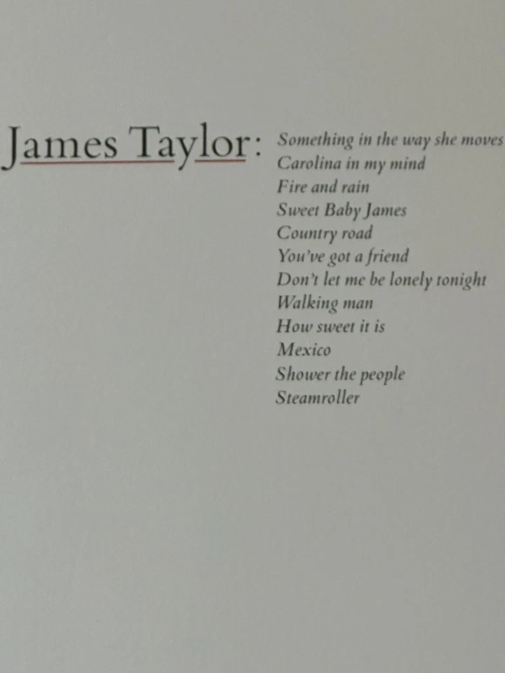 James Taylor Greatest Hits Vinyl Record 1976
