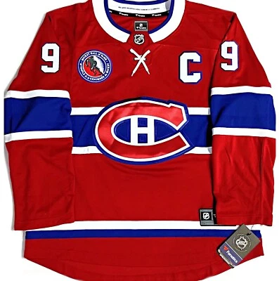 LG MAURICE RICHARD MONTREAL CANADIENS W/ HALL OF FAME PATCH FANATICS NHL JERSEY - Image 1 of 4