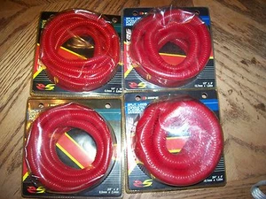 RED WIRE COVERING LOOM CONVOLUTED TUBING SPLIT LOOM 1/2 INCH DIAMETER 48 FEET - Bild 1 von 1