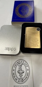 ZIPPO 1999 AMERICAS CUP YATCH REGATTA BRASS LIGHTER SEALED IN BOX E199 - Picture 1 of 7