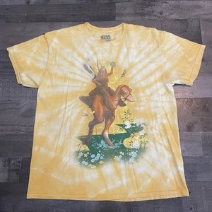 Rare Mad Engine Star Wars Jar Jar Binks Tie Dye Graphic T Shirt Adult Large - Picture 1 of 6