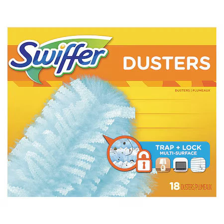 Repuesto plumero Swiffer 99036, fibra de bloqueo antipolvo, azul, Pk4 Foto 1 de 2