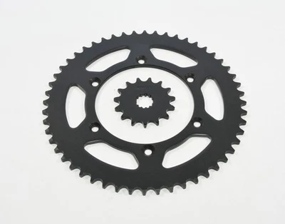 Yamaha WR426 F WR 426F 2001-2002 15 dientes delantero y 52 dientes trasero piñón negro Foto 1 de 4