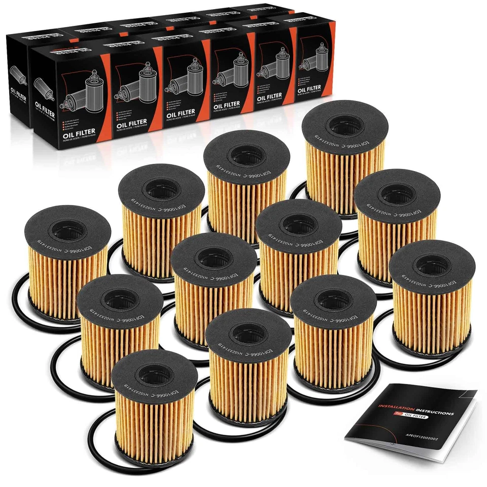 12x Filtro de aceite de motor para Metropolitan Serie B Mini Cooper Cooper Paceman 10K Foto 1 de 4