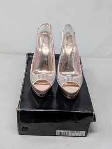 Andrea Beige Rhinestone Pumps US 6 New Open Box - Picture 1 of 5