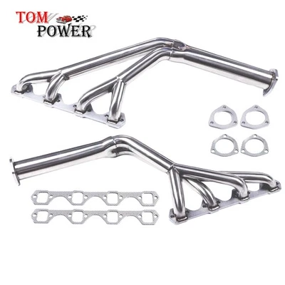 Kit de escape colector acero inoxidable 2,5" para Ford Mustang 289/302 V8 1964-1970 Foto 1 de 4