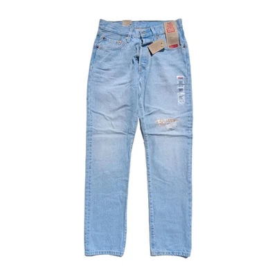 Levi's 501 150th Anniversary Jeans Blue Selvedge Denim Distressed 26x30(27x28) - Image 1 of 4