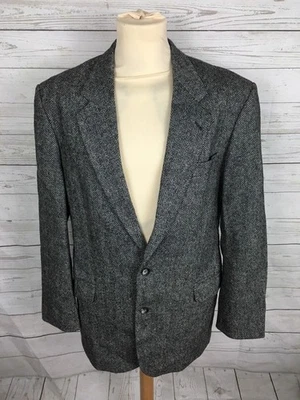 Chaqueta de tweed vintage para hombre - 42R - gris - excelente estado Foto 1 de 4