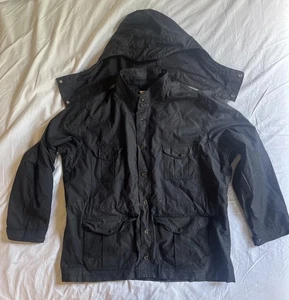 Filson Jacke mit Kapuze Canvas dunkelblau 4 Taschen Knopfleiste Herren XL Style 10067SB - Bild 1 von 21
