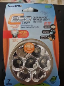 Lynco Products LED Clearance/Marker Light Clear Lens 7 LEDs 2.5" 101-001424 Each - Picture 1 of 2