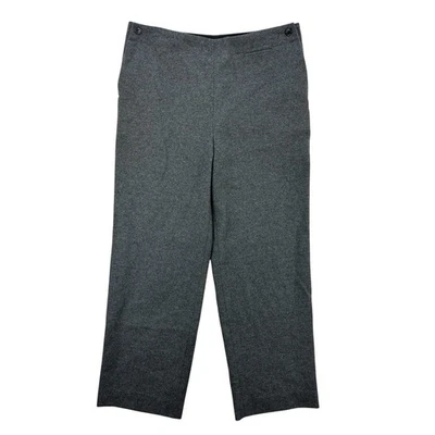 Pantalones de carrera J.Crew para mujer talla 8 gris mezcla de lana pantalones recortados de pierna ancha Foto 1 de 4