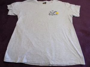 2019 Le Tour De France T-shirt Official Map Merchandise Bicycle XL 2 Sided Nice - Picture 1 of 6