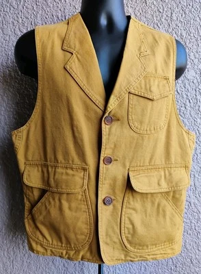 Ruff Hewn Men's Cotton Snap Button Utility Red Lined Vest, M - Image 1 of 4