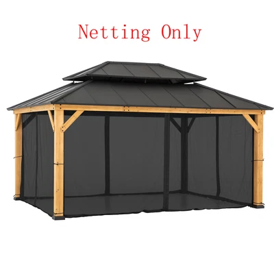 Universal Mosquito Netting for 12 ft. ×16 ft. Gazebos - Image 1 of 4