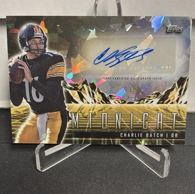 2024 Topps Midnight Charlie Batch Auto Horizon Signatures Ice /5 SSP Steelers - Image 1 of 2