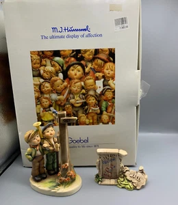 Special Military Edition Goebel Hummel Crossroads/Berlin Wall Figurines w/Base - Picture 1 of 16