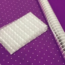 White Dot Cellophane Gift Wrap Paper Birthday Wedding Flowers Hamper Wrapping