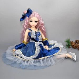 24 inch BJD Doll Toy Cute Girl Doll with Face Makeup and Full Set Dress Outfits - Picture 1 of 18