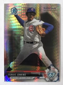 Bowman 2017 cromo Fergie Jenkins convención nacional refractor BNR-FJ - Imagen 1 de 2