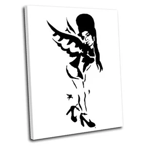 Banksy Amy Winehouse Canvas Wall Art Print Picture PREMIUM  - Picture 1 of 24