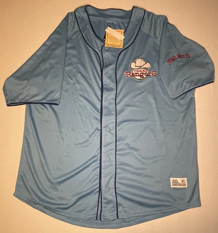 Mens Texas Rangers Jersey Blue Cooperstown Collection Dynasty Series XXL 2XL Cover