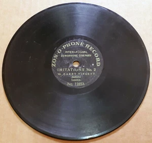 IMITADOR HARRY VINCENT 7" ZON-O-PHONE 12853 DE PRINCIPIOS DE 1900 ¡¡RARO!!¡! - Imagen 1 de 2