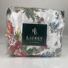 New Ralph Lauren 2 Pc Beach House King Dust Ruffle Floral Bed Skirt And Pillowcase