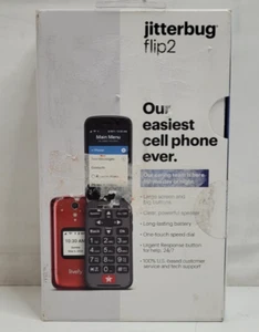 Lively® - Jitterbug Flip2 Cell Phone for Seniors - Red NEW SEALED BOX - Picture 1 of 7