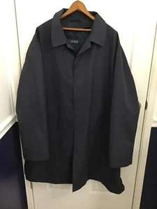 Ralph Lauren Herren Übermantel Schleie Größe 54 L blau Wolle gefüttert wasserabweisend - Bild 1 von 12