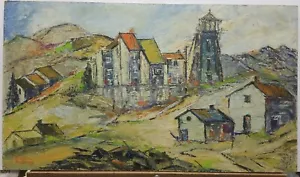 Helen Botway (1900-1992) Original Oil Painting On Masonite 16"×28" 1960's - Picture 1 of 5