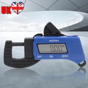 Digital Thickness Caliper 0-12.7mm Electronic Micrometer Measure Tool (Blue) - Picture 1 of 10