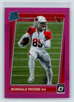 Rondale Moore 2021 Donruss #P-270 Optic Preview Pink Arizona Cardinals 2-12 - Image 1 of 2