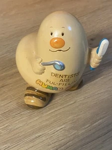 Frijoles humanos Enesco 1981 vintage "los dentistas están llenos - llenando" frijoles humanos 4"" - Imagen 1 de 7