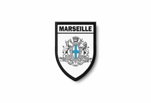 aufnäher gedruckt Aufbügel wappen schild flagge frankreich marseille r2 - Picture 1 of 1