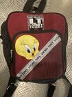 Vintage 1998 Warner Brothers LOONEY Tunes Tweety Bird Black Backpack Bag Purse